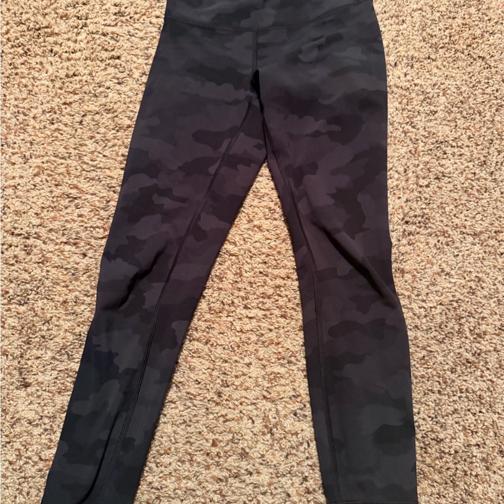 lululemon athletica Black Camo Leggings